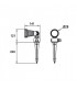 1 Light Outdoor Spotlight Black IP65