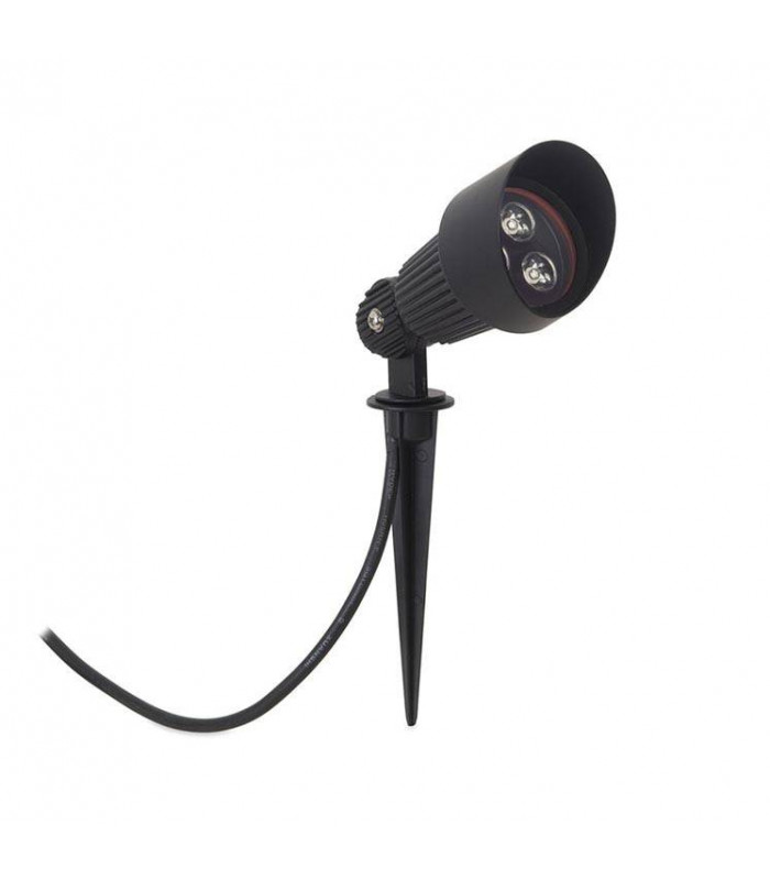 LED 3 Light Outdoor Spotlight Black IP65