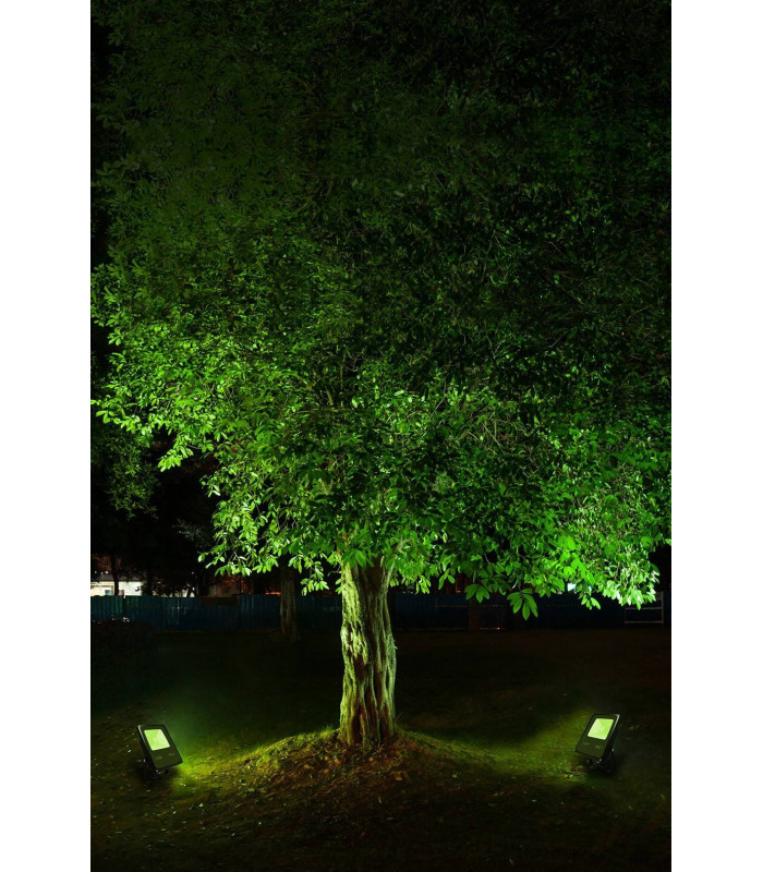 LED 1 Light Flood Light Outdoor Spotlight Black IP65