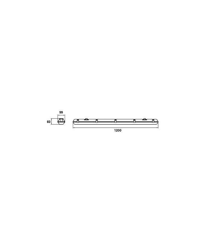LED Outdoor Surface Mounted Lighting Grey IP65