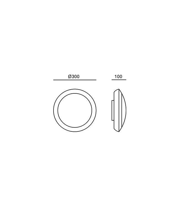 LED Outdoor Surface Mounted Lighting Grey IP65