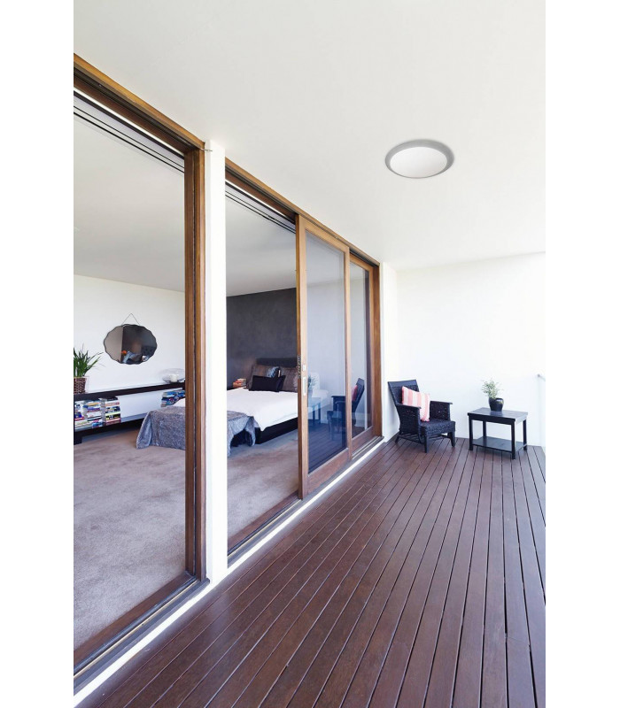 1 Light Outdoor Surface Mounted Lighting Grey IP65
