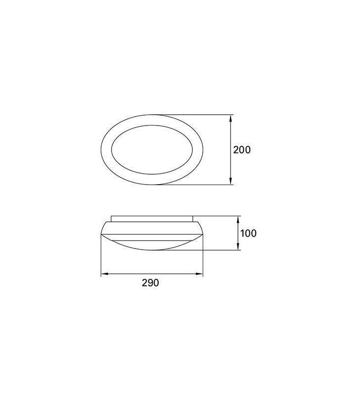 1 Light Outdoor Surface Mounted Lighting Black IP65