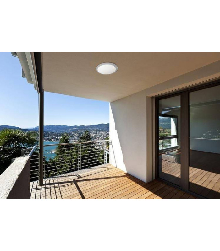 2 Light Outdoor Surface Mounted Lighting Grey IP65