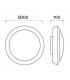 2 Light Outdoor Surface Mounted Lighting Black IP65