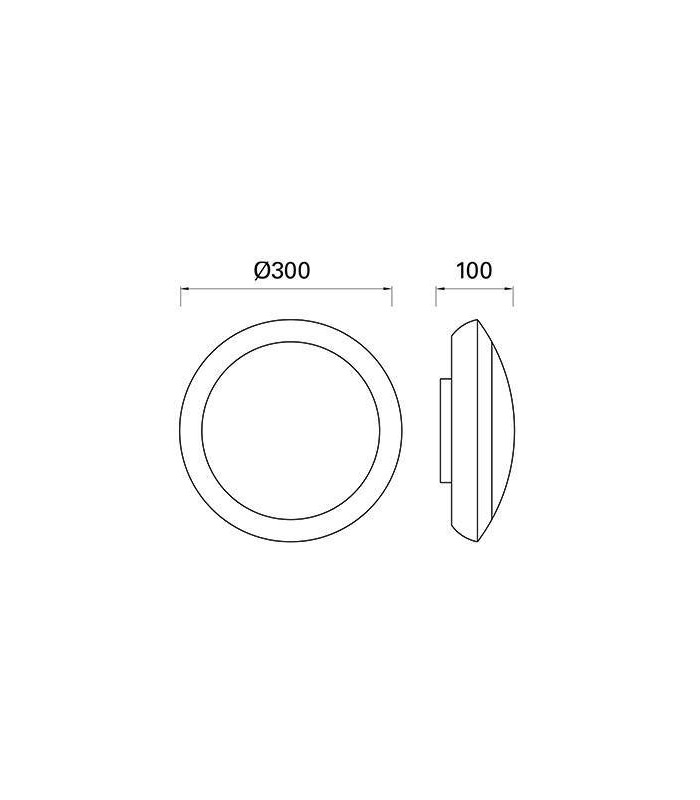 2 Light Outdoor Surface Mounted Lighting Black IP65