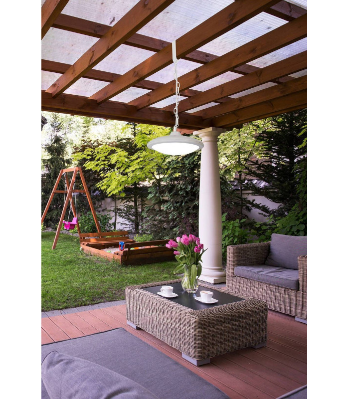 LED Outdoor Ceiling Pendant Light White IP44