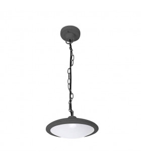 LED Outdoor Ceiling Pendant Light Urban Grey IP44