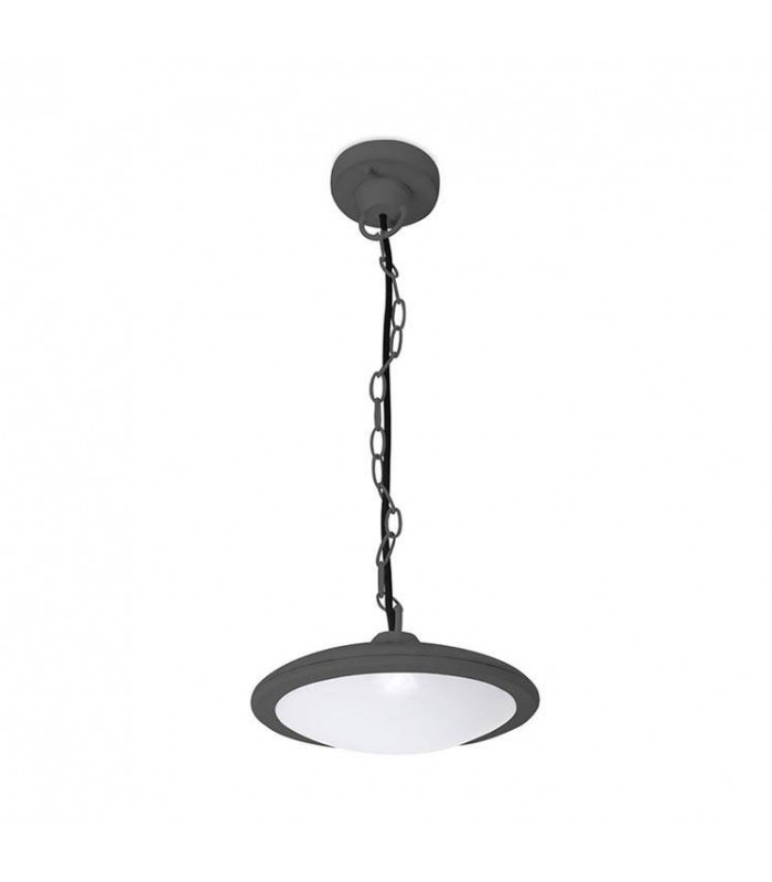 LED Outdoor Ceiling Pendant Light Urban Grey IP44