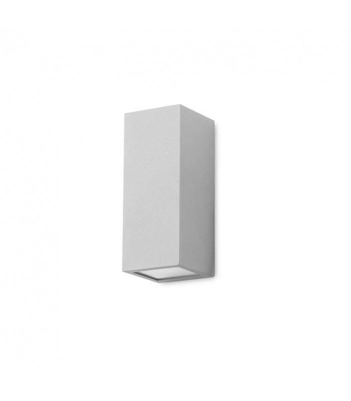 2 Light Outdoor Wall Light Grey IP44