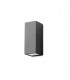 2 Light Outdoor Wall Light Black IP44