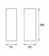 2 Light Outdoor Wall Light Black IP44