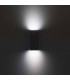 2 Light Outdoor Wall Light Grey IP44