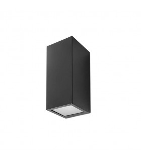 2 Light Outdoor Wall Light Black IP44