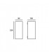 2 Light Outdoor Wall Light Black IP44