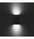 2 Light Outdoor Wall Light Black IP44