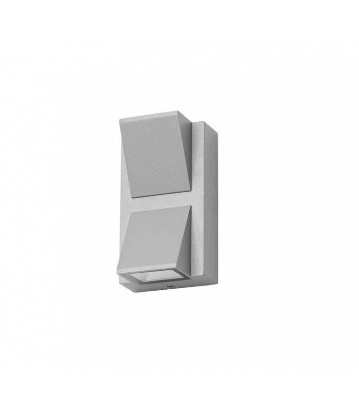 LED Outdoor Up Down Wall Light Grey IP54