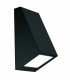 1 Light Outdoor Wall Light Black IP44