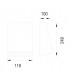 1 Light Outdoor Wall Light Grey IP44