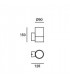 LED Outdoor Surface Mounted Wall Light Black IP54