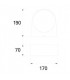 Light Outdoor Wall Light Grey IP44