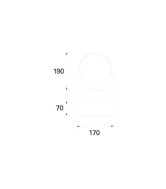 Light Outdoor Wall Light Grey IP44