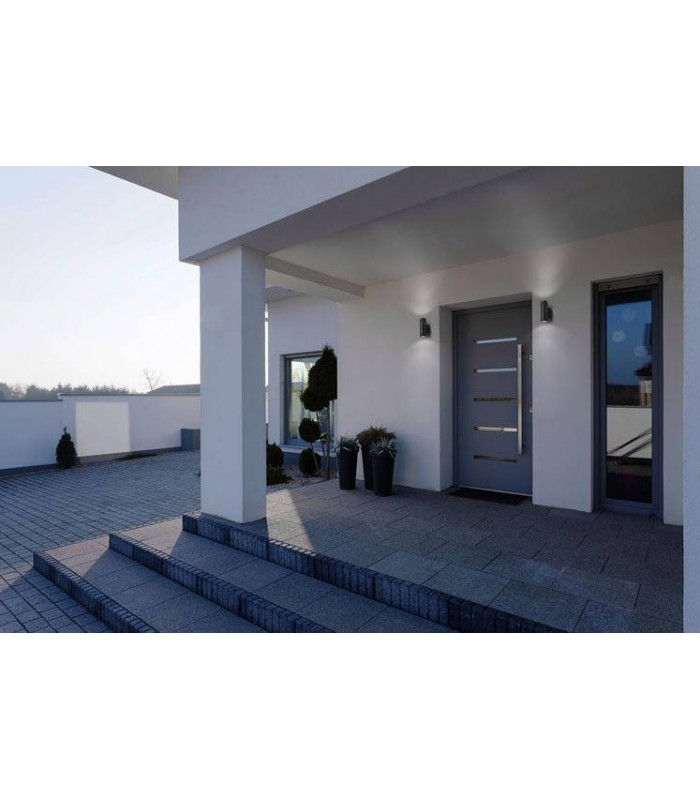 LED Outdoor Wall Light Black IP54