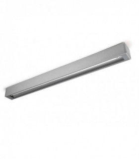 1 Light Large Outdoor Strip Ceiling Light Grey IP54