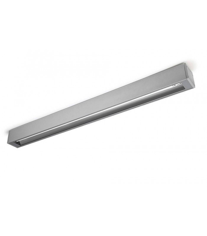 1 Light Large Outdoor Strip Ceiling Light Grey IP54