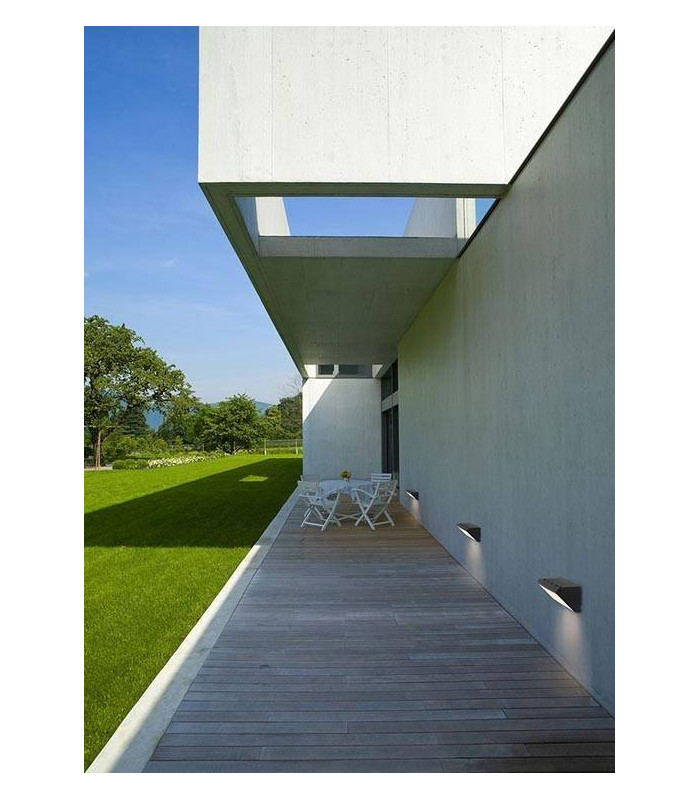 LED Outdoor Wall Light Black IP65