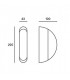 LED Outdoor Wall Light Grey IP44