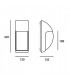 1 Light Outdoor Wall Light Black IP65