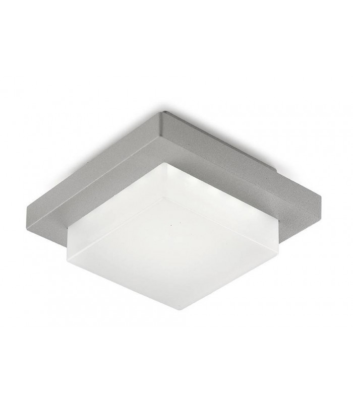 LED Outdoor Ceiling Light Grey IP54