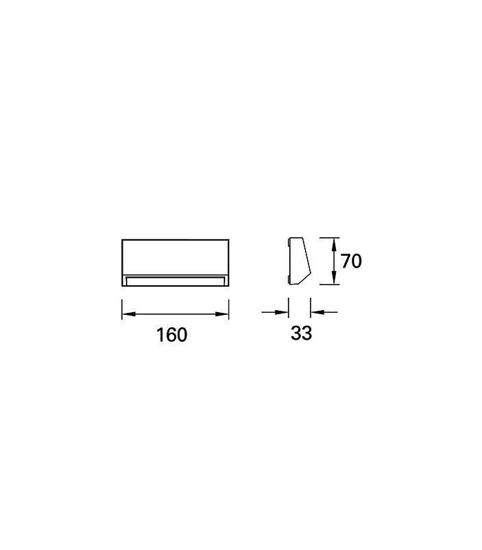 Outdoor Wall Light White, Black, Grey IP65, E27
