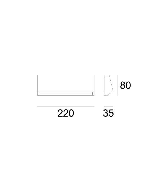 Outdoor Wall Light White, Black, Grey IP54, E27