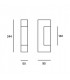 LED Outdoor Wall Light Stainless Steel IP44