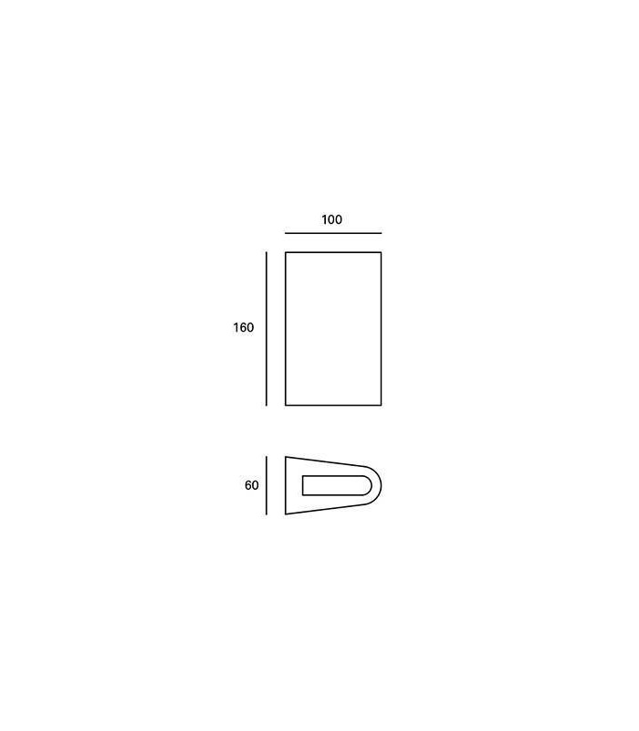LED Outdoor Wall Light Stainless Steel IP44