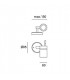 1 Light Outdoor Adjustable Wall Light Stainless Steel IP54