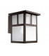 1 Light Outdoor Wall Lantern Rusty brown
