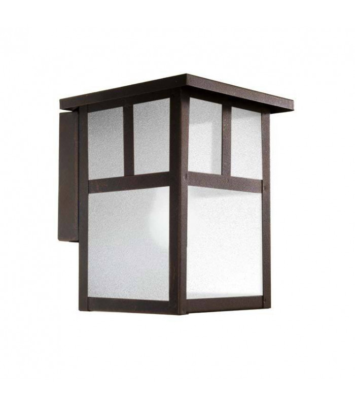 1 Light Outdoor Wall Lantern Rusty brown