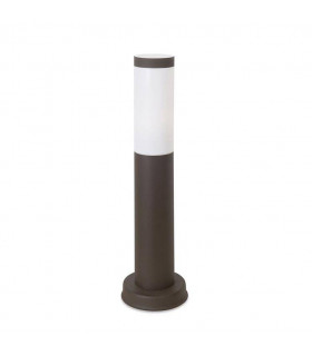 1 Light Outdoor Bollard Light Brown IP55