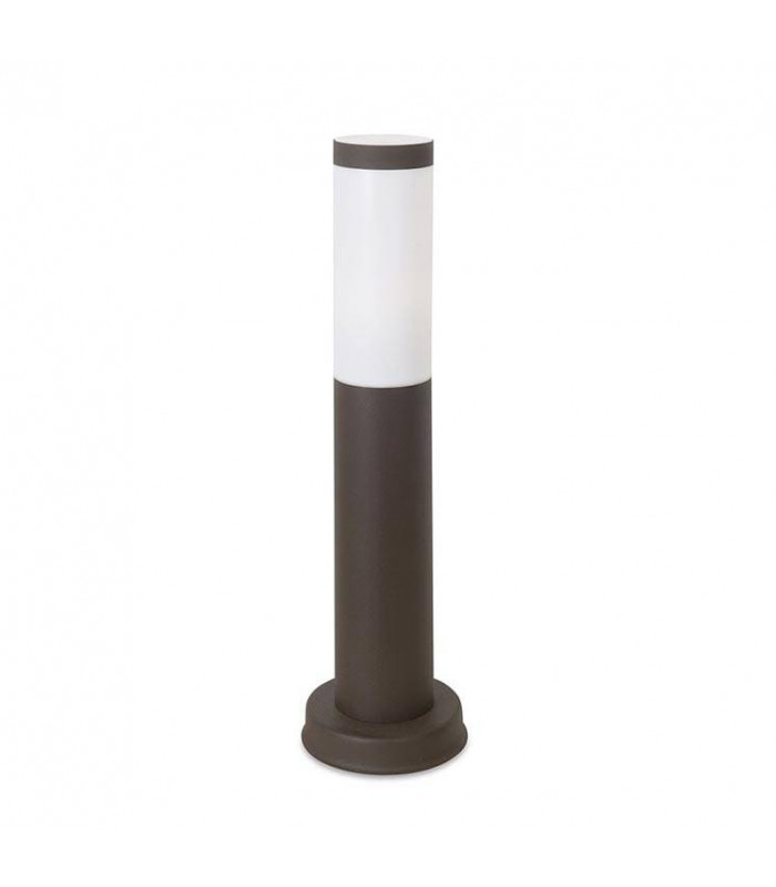 1 Light Outdoor Bollard Light Brown IP55