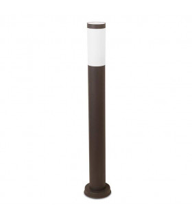 1 Light Outdoor Bollard Light Brown IP55
