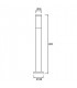 1 Light Outdoor Bollard Light Urban Grey IP55