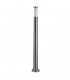 1 Light Outdoor Bollard Light Grey IP55