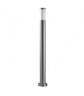 1 Light Outdoor Bollard Light Grey IP55