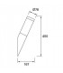 1 Light Outdoor Wall Light White IP55
