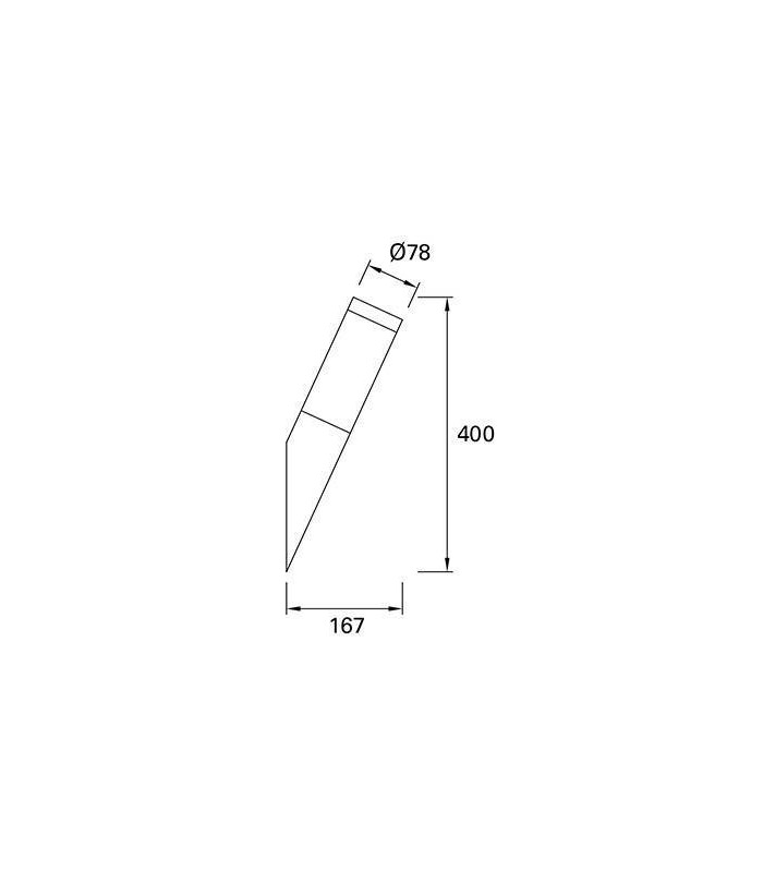 1 Light Outdoor Wall Light Urban Grey IP55
