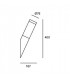 1 Light Outdoor Wall Light Stainless Steel Grey IP55