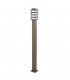 1 Light Outdoor Bollard Light Brown IP55